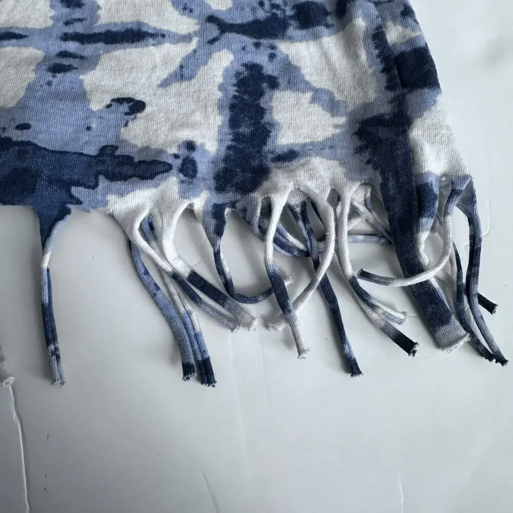 It's Our Time Blue Tie Dye Sequin Tunic - Large